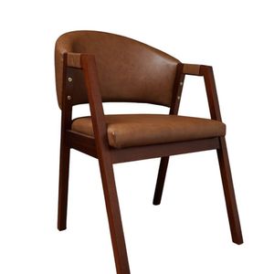 Cadeira Para Sala De Jantar ávila Sintético Marrom-pinhão