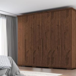 Guarda Roupa Casal Em Mdp Com 6 Portas Everet Jacarandá