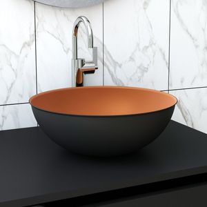 Cuba Para Banheiro 335cm X 12cm Em Alumínio Cobre-preto
