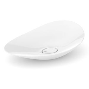 Cuba De Apoio Oval 54x18cm Ruy Ohtake Branco