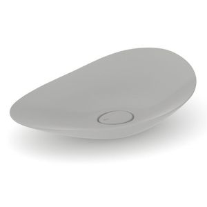 Cuba De Apoio Oval 54x18cm Ruy Ohtake Stone