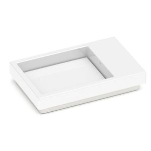 Cuba De Sobrepor 600x380mm Com Tampo Skyline Horizon Branco