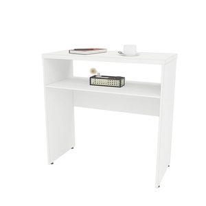 Aparador Buffet Balcão Sala De Estar Escritório 90x42cm Branco