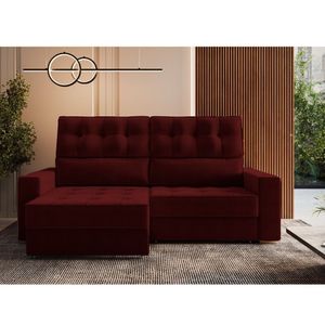 Sofá Retrátil Reclinável 180 Cm Dubai Bordô