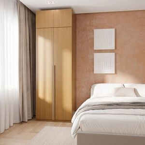 Guarda-roupa Modulado 2 Peças 4 Portas Jade Cabecasa Madeiramadeira Avelã
