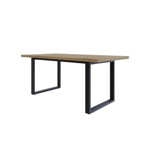 Mesa De Jantar Queens R 180cmx90cmx75cm Vermont Oak-preto