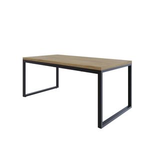 Mesa De Jantar Yon 200cmx90cmx77 Cm Vermont Oak-preto