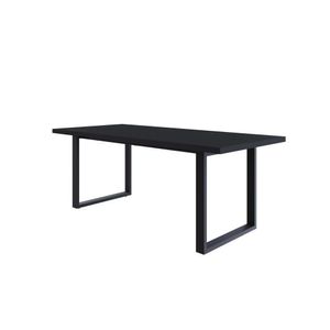 Mesa De Jantar Queens R 200cmx90cmx75 Cm Preto-preto