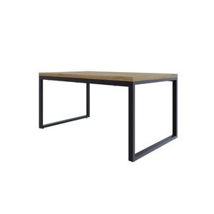Mesa De Jantar Yon 160cm X90cm X77 Cm Vermont Oak-preto