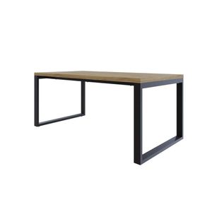 Mesa De Jantar Queens 180cmx90cmx75 Cm Vermont Oak-preto