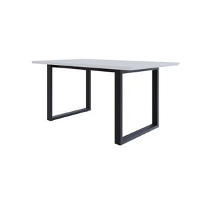 Mesa De Jantar Queens Rg2 160x90x75cm Branco-preto