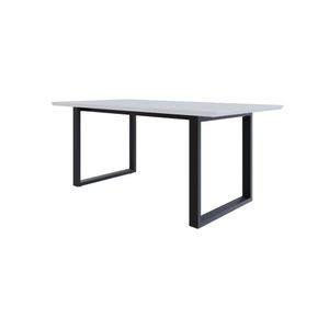 Mesa De Jantar Queens Rg2 180x90x75cm Branco-preto