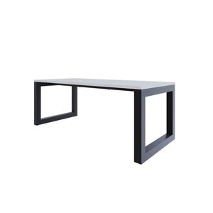 Mesa De Jantar Bronx 200cmx90cmx75 Cm Branco-preto