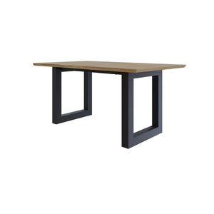 Mesa De Jantar Bronx R 160cm X90x75cm Vermont Oak-preto