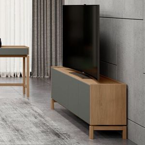 Rack 2 Portas 2 Gavetas Barcelona 60,5x180x40 Cm Oak-ferrolack