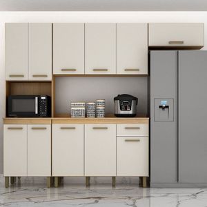 Cozinha 4 Peças 11 Portas 1 Gaveta São Luis Cinamomo-off White
