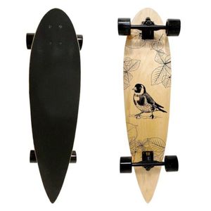 Skate Longboard Radical Montado Em Madeira Adulto Juvenil Infantil Suporta Até 80kg