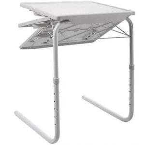 Mesa Dobravel Multiuso Notebook 18 Em 1 Portatil Table Mate Para Sala Cozinha Cama Sofa Infantil Adulto Branca