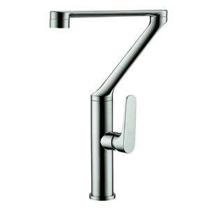 Misturador Gourmet Ponteira Com Duplo Jato E Corpo Articulável Aço Escovado