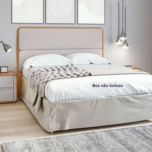 Cabeceira Casal Queen 160cm Loop 171cm X 50cm X 120cm Amêndoa -bege