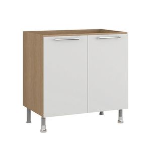 Balcão Cozinha Aspen 81x79,8x50,8 Cm Carvalho-branco
