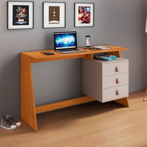 Escrivaninha Gaby Candian 75x121x45cm Cinamomo-off White