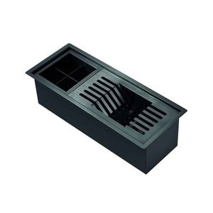 Canal Linha Dry Organizador Umido Mais Acessórios (porta Prato-talheres) 47,7x190x150 Preto