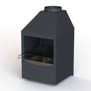 Churrasqueira Metalica Pequena Combate 450gt Cinza