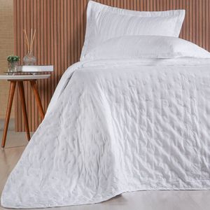 Kit Colcha King Sensatti 3d Embossed 260x280cm Branco