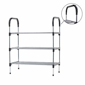Sapateira Rack Organizador 3 Andares Sapatos Ténis Calçados Prateleiras Movel Casa Desmontável Multiuso Objetos