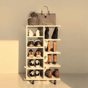 Sapateira Prática E Versátil Móvel Multi-uso 50x30x80cm Branco