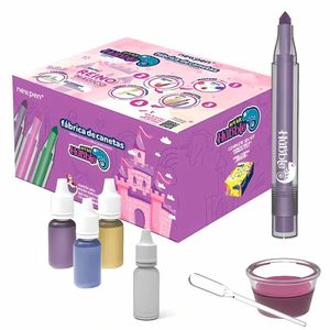 Kit Art Fábrica De Canetas Reino Mágico Tons Pastel 10 Marcadores Newpen
