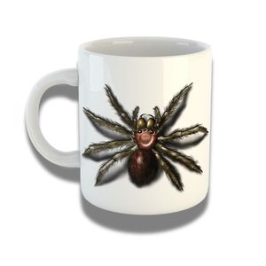 Caneca De Porcelana 325ml Com Design 3d Exclusivo Aranha