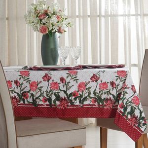 Toalha De Mesa Facile Repelente à água 140x140cm Flowers