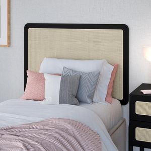 Cabeceira Solteiro 90cm Palhinha Oslo Artesano | Nero