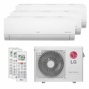 Ar Condicionado LG Multi Split Tri Split Inverter 21000 BTUs 3X9000 Quente e Frio 220V A3UW21GFAC