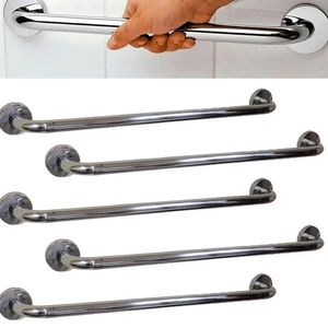 Barra Alça Apoio Kit 5 Uni Aço Inox 50cm Acessibilidade