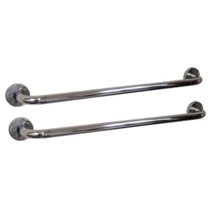 Barra Alça Apoio Kit 2 Uni Aço Inox 50cm Acessibilidade