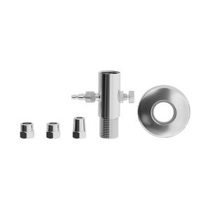 Adaptador De Latão Com Regulador Para Filtro Censi Cromado Cromado 65022-01001