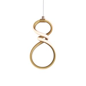 Lustre Pendente Sindora Dcd03254 Dourado Led Bivolt