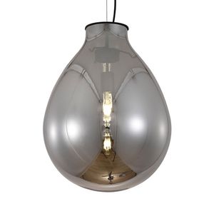 Lustre Pendente Sindora Dcd04011 G Preto - Fumê E27 Bivolt