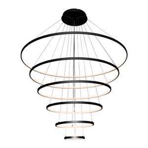 Lustre Pendente Sindora Qd05448 Preto Led Bivolt