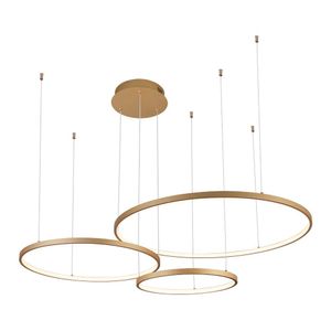 Lustre Pendente Sindora Qd05362 Dourado Led Bivolt