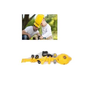Kit De Ferramentas Infantil Cinto Capacete Brinquedo Com Acessorios Chaves Alicate Completo