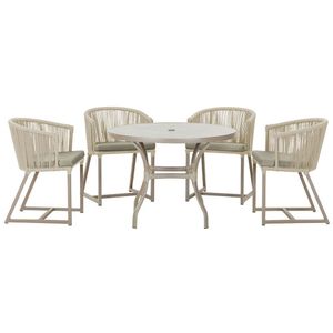 Mesa Com 4 Cadeiras E Noronha Estofado 8 Trama Original Rami