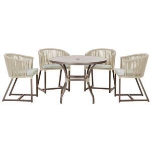 Mesa Com 4 Cadeiras E Noronha Estofado 3 Trama Original Rami