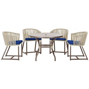 Mesa Com 4 Cadeiras E Noronha Estofado 10 Trama Original Rami