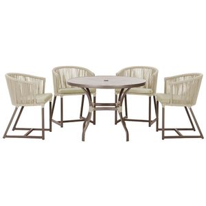 Mesa Com 4 Cadeiras E Noronha Estofado 7 Trama Original Rami