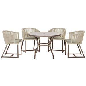 Mesa Com 4 Cadeiras E Noronha Estofado 8 Trama Original Rami