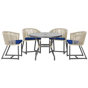 Mesa Com 4 Cadeiras E Noronha Estofado 10 Trama Original Rami